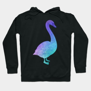 Blue and Purple Swan Hoodie